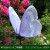 花园摆件仿真发光大蝴蝶雕塑户外园林景观草坪灯装饰园区夜光小品 绿色 HY1136-12
