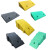 台阶垫门槛垫塑料斜坡板汽车上坡垫家庭用3-22cm彩色路沿坡 黄色-高10cm