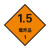 稳斯坦 WST4017 货车运输危险品标识牌 铝板警示货物化学有毒液体有害气体标识贴 一级7类