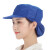 稳斯坦 W223 食品帽子透气网车间防尘工作帽带檐网兜帽可调节包头发帽蓝色头顶网