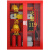 微型消防站消防器材全套展示柜灭火箱户外工具柜消防建筑工地柜 二人高配套餐1.2*1.6柜)