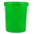 垃圾桶圆形塑料加厚大号带盖户外无盖四分类绿色厨余垃圾易 新国标100K【有盖】【厨余垃圾】