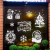 DZQ圣诞节喷雪罐飞雪喷雾圣诞树装饰橱窗玻璃喷图案模板泡沫雪花喷雾 白色[24瓶装] 小模版