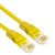 创优捷 网络软跳线 FCLC20-5E 5米 黄色 1条 含接头