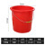 久洁Jojell塑料桶红色手提洗车水桶加厚带盖通用提桶储水清洁大桶约16升不带盖