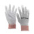尼龙针织PU工作手套,掌浸，尺寸M，10副/包 货期3-5天