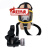 充电便携式电动辅助风防毒长管呼吸器防毒滤尘全面罩面具 呼吸器+面罩+黑管导管