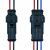 汽车防水连接器接线端子专用汽车线插头2p带线公母 对接插头 2P带线（10只装）