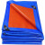 衡冠达 篷布-蓝橘包边，遮雨布，防雨布，遮阳布 6*8米（配10米的尼龙绳）