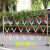 可移动伸缩围栏安全电力施工绝缘护栏道路施工隔离栏学校栅栏围挡 1.2米高*2.5米长带万向轮款 红白