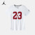 Nike Air Jordan 耐克童装DRI-FIT男童速干运动上衣2022夏季儿童梭织短袖T恤 纯白色 110/52(4)