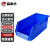盛富永  斜口分类收纳零件盒 组合式物料盒元件盒 货架收纳盒  蓝色 B3（加厚）350*200*150mm