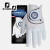 FootJoy高尔夫手套FJ男士HyperFLX高性能透气舒适小羊皮运动手套单只装 HyperFLX白/灰（左手） #25