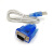 USB转串口线 9针 USB转RS232转换器 DB9COM口通讯转接线0.8 1.8米 USB转9孔(母头) 1.5m