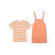 宛乐背带裙夏季牛仔套装女2024新款休闲时尚洋气减龄显瘦连衣裙两件套 绿色+杏色套装 S