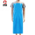 厚创 TPU耐油围裙套袖厨房食堂加工罩衣劳保围裙防水防污防油 20丝蓝色围裙