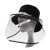 千井厨房面罩 炒菜面罩 防护面罩透明全脸头罩防尘炒菜防油溅防烟厨房 米白色帽子加面罩