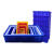 周转箱塑料收纳箱加高加厚零件盒物料盒塑料盒工具盒物流箱 【K2号620*430*230mm】