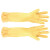 东方红 洗碗手套女防水橡胶加厚防滑厨房耐用型洗衣刷碗家务45CM 黄色 S
