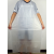 工业白色PVC牛津塑胶耐油耐酸碱防水围裙套袖食品厂食堂渔业围裙 透明围裙35丝 L
