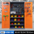 科雷杰（Corej）不锈钢工作台操作台面储物柜 灰橙色内四板+挂板