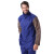 友盟 AP-2530蓝色防火布配炭啡色皮袖焊接工作服 阻燃材质（不含裤子）1件M码【可定制】