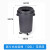 圆形垃圾桶大号80L带轮商用塑料带盖物业120升户外垃圾箱定制 80L摇盖式垃圾桶(带底座)