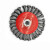 京斯坦 钢丝轮扭丝盘型钢丝轮打磨除锈刷子角磨机专用盆型  钢丝刷  扭丝115MM*M14*2 