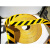 定制地胶贴耐磨橡胶 5S反光车位线定位划线 自粘标识黑黄警示防滑 黄黑光面10cm*3