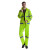 柯瑞柯林 BR2-103反光雨衣雨裤套装户外执勤服成人骑行双层加厚分体雨衣荧光绿XL码 1套装