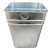 户外垃圾桶内胆方形镀锌板不锈钢内桶铁皮圆桶果皮箱收纳筒定制 不锈钢方桶31*31*43.5高