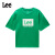 Lee儿童短袖t恤夏季中大童男童女童半袖休闲宽松亲子装 绿色 130 