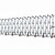沁度手动型移动不锈钢伸缩护栏 铝合金推拉伸缩门工厂单位分段平移门 铝合金A款(高度0.9米宽度0.46米