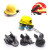 安全帽消防手电筒夹头盔头灯支架安全帽侧灯卡扣夹子安全帽固定卡 插式22-26毫米