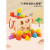 南旗婴儿童塞塞乐早教盒子几何形状配对玩具宝宝动作积木智力盒1到3岁 全榉木形状盒+斑马计算架绕珠