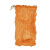 蔬菜水果网眼袋55×85cm（100个装）圆织网袋抽绳网兜尼龙透气网袋编织袋（加密加厚） 55X85CM 加密中厚 橘红