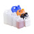 HDPE耐酸碱密封5升化工包装桶5KG小方桶壶消毒液2.5l塑料桶 2.5L-橙色