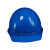 曼德锐安全帽工地男国标abs加厚透气夏施工玻璃钢头盔领导工程定制印字 新欧式透气款（蓝色）（按钮）