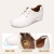 马内尔小白鞋子女2024春夏新款白色小众设计感复古软底舒适休闲鞋G46063 米白色 35