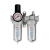 SFC200气泵SFR300空压机油水分离器气源处理过滤SL400二联件2体 定制款气源处理器