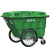 垃圾车环卫清洁车户外特大大型街道保洁物业400L四轮手推车清运车 400L绿色