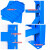 实邦 重型仓库货架大型仓储托盘置物架五金配件展示架 蓝色重仓 200*60*200=4层主架550KG