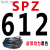 三角带SPZ型512到1600LW空压机窄V带电机耐高温高速耐油传动皮带 SPZ-612LW 其他