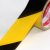 彩色PVC安全警示带黑黄斑马分界隔离线地板标识黄黑警戒胶带定制 48mm10米请备注颜色