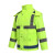 鸣固 户外执勤分体雨衣公路养护环卫雨衣救援反光雨衣套装 荧光绿 L码