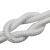 莫百特 白色尼龙绳 包芯编织绳 耐磨捆绑绳子 涤纶编织绳 可定制 50m 单位：卷 2mm 