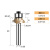 花瑜盎 专业级圆角刀木工铣刀电木铣开槽刀具修边机R倒角刀雕刻机锣刀 1/4*5/16（R3.97mm） 
