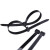 海斯迪克 黑色扎带 尼龙自锁式塑料理线带扎线束带 长70cm宽7.5mm 100条 HKHE-022