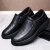 强人3515夏季凉皮鞋商务休闲皮鞋透气新品皮鞋镂空透气套脚 黑色凉鞋 38