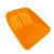特大号黄色塑料锨带钢片加固加长木柄塑料铲子加厚钢锹钢化垃圾铲 特大号橙色加钢片塑料锨